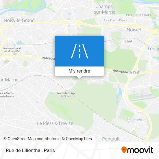 Rue de Lilienthal plan