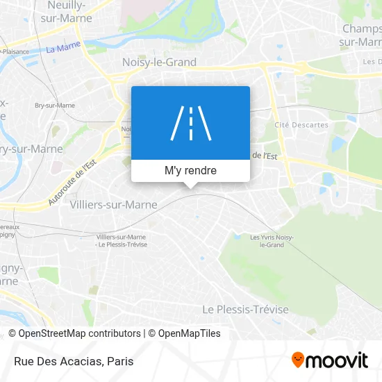 Rue Des Acacias plan