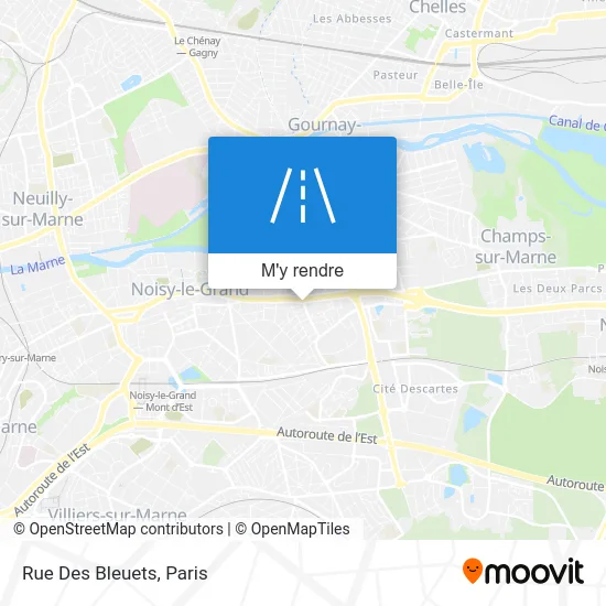 Rue Des Bleuets plan