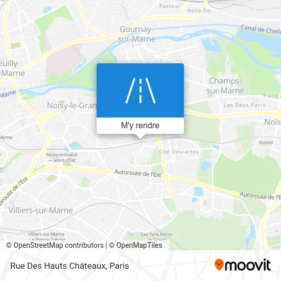 Rue Des Hauts Châteaux plan