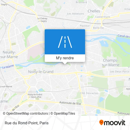 Rue du Rond-Point plan