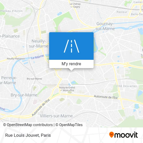 Rue Louis Jouvet plan