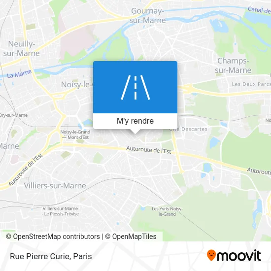 Rue Pierre Curie plan