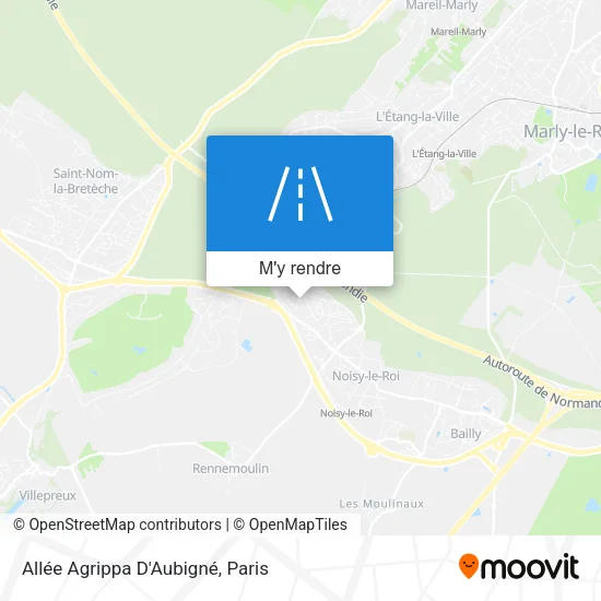 Allée Agrippa D'Aubigné plan