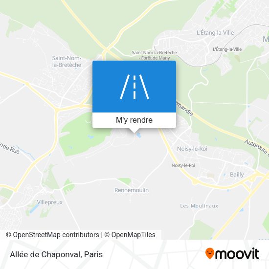 Allée de Chaponval plan