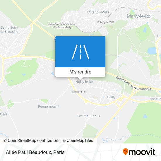 Allée Paul Beaudoux plan