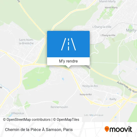 Chemin de la Pièce À Samson plan