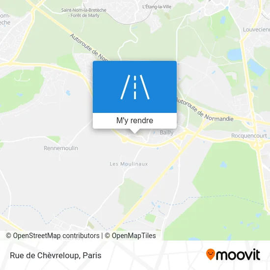 Rue de Chèvreloup plan