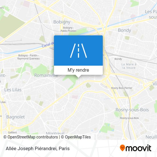 Allée Joseph Piérandrei plan