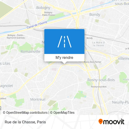 Rue de la Chasse plan