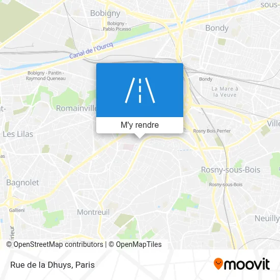 Rue de la Dhuys plan