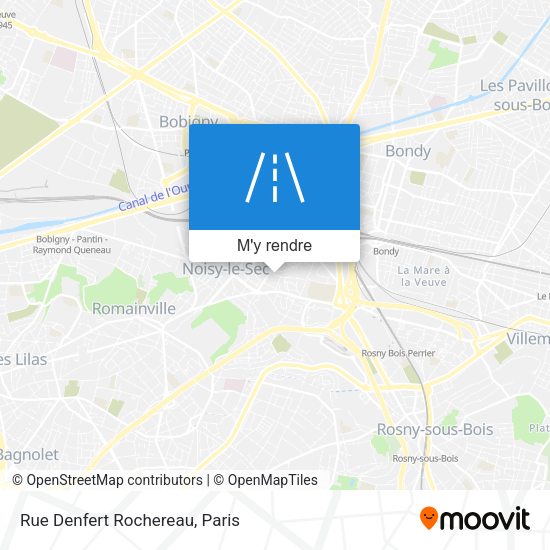 Rue Denfert Rochereau plan
