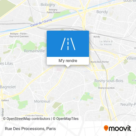 Rue Des Processions plan