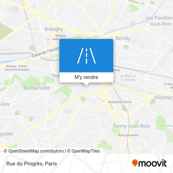 Rue du Progrès plan