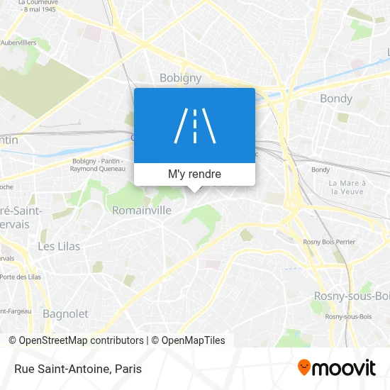 Rue Saint-Antoine plan