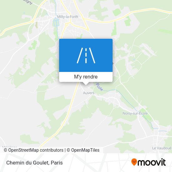 Chemin du Goulet plan