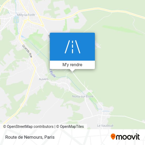 Route de Nemours plan