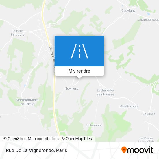 Rue De La Vigneronde plan