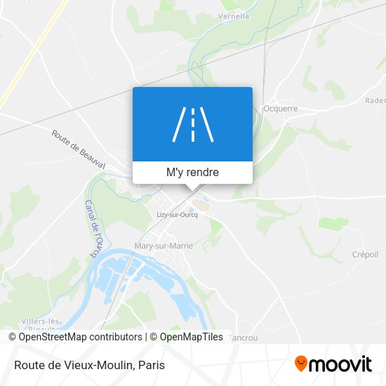 Route de Vieux-Moulin plan
