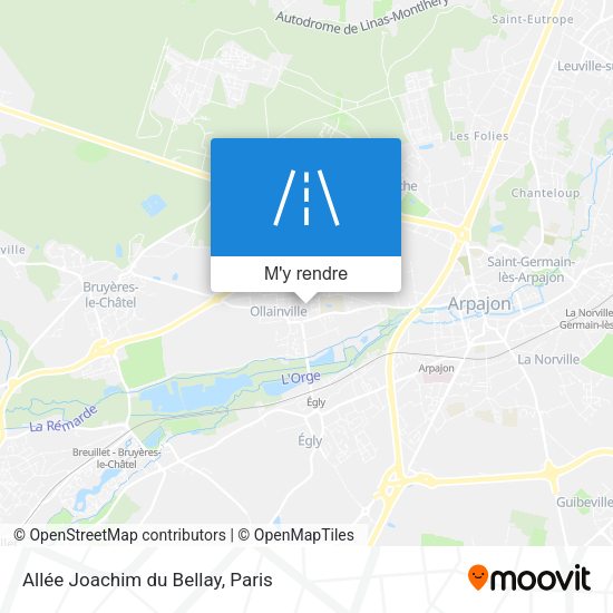 Allée Joachim du Bellay plan