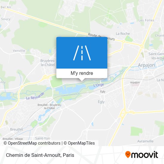Chemin de Saint-Arnoult plan