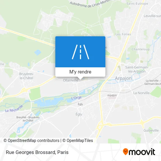 Rue Georges Brossard plan