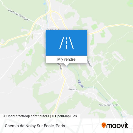 Chemin de Noisy Sur École plan