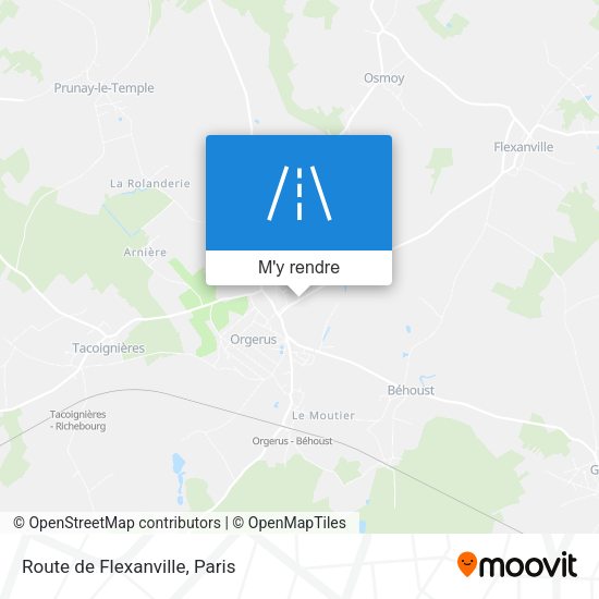 Route de Flexanville plan