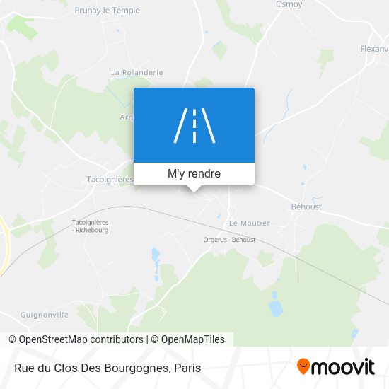 Rue du Clos Des Bourgognes plan