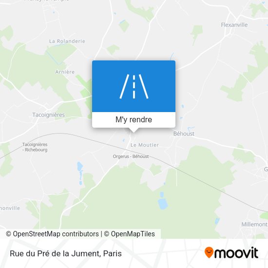 Rue du Pré de la Jument plan