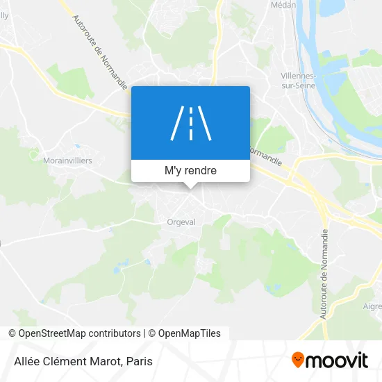 Allée Clément Marot plan