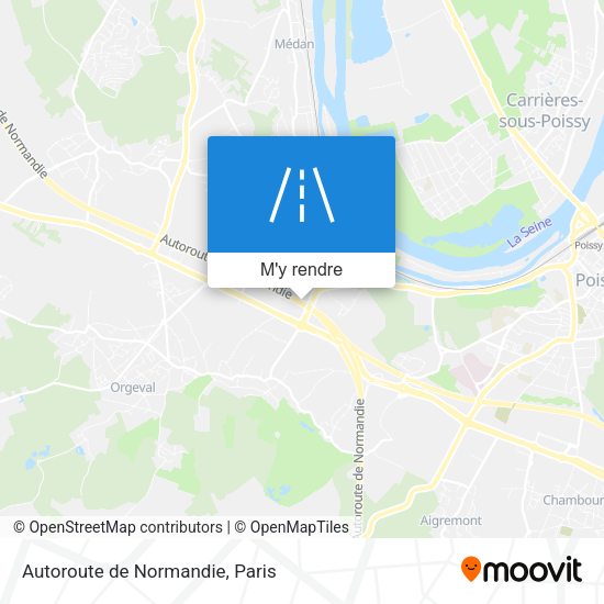 Autoroute de Normandie plan