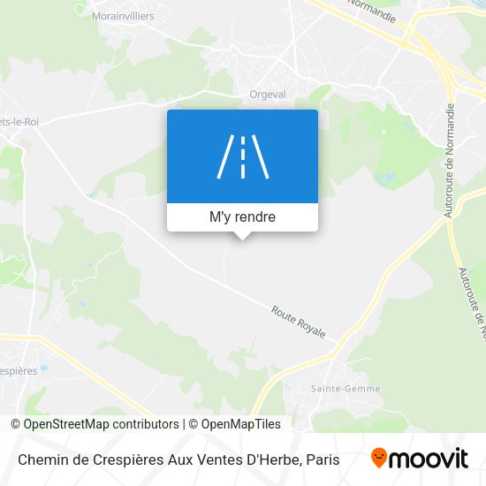 Chemin De Crespières Aux Ventes D'Herbe plan
