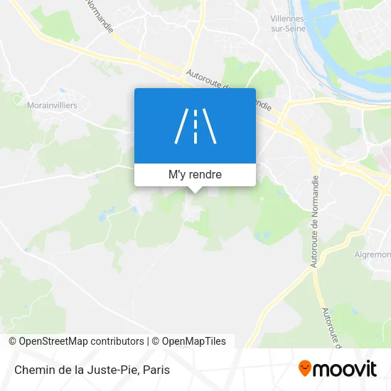Chemin de la Juste-Pie plan