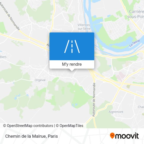 Chemin de la Malrue plan
