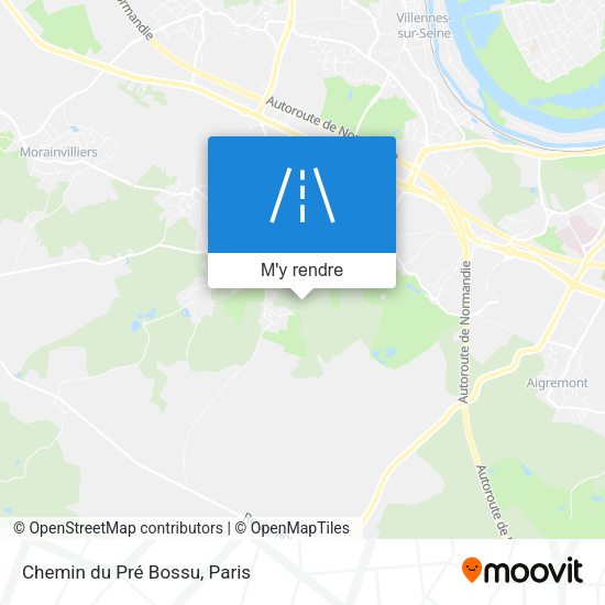 Chemin du Pré Bossu plan