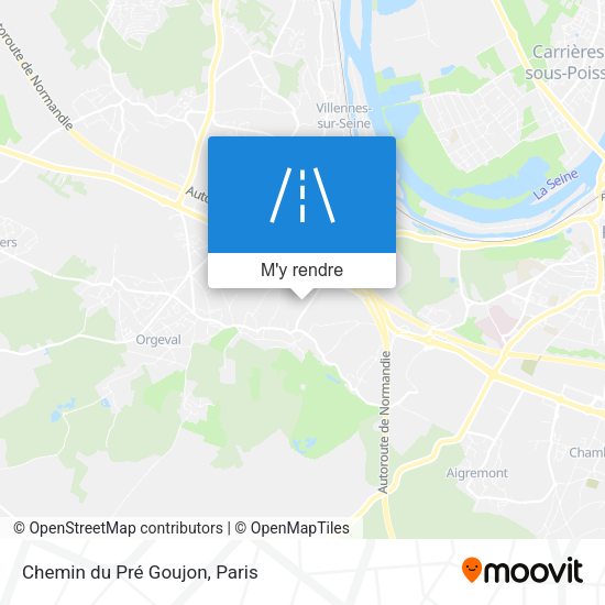 Chemin du Pré Goujon plan