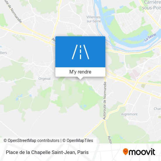 Place de la Chapelle Saint-Jean plan