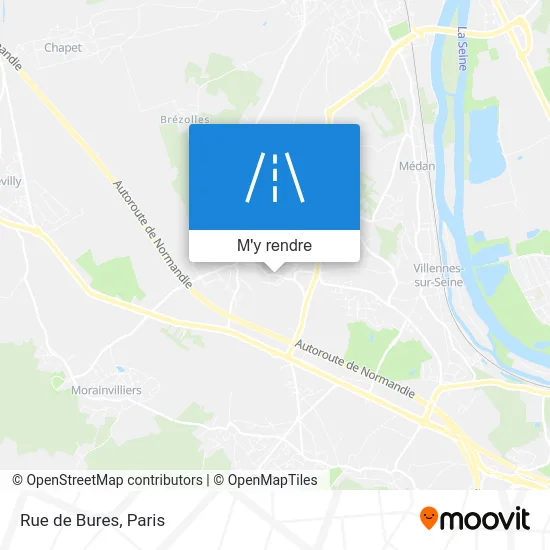 Rue de Bures plan