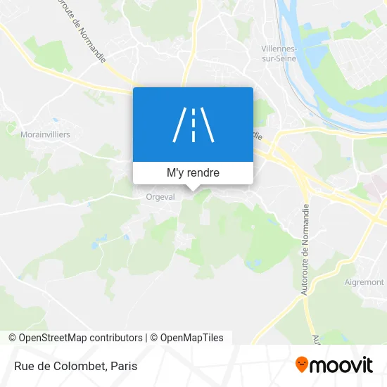 Rue de Colombet plan