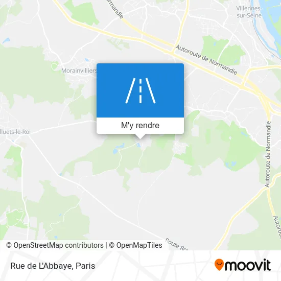 Rue de L'Abbaye plan