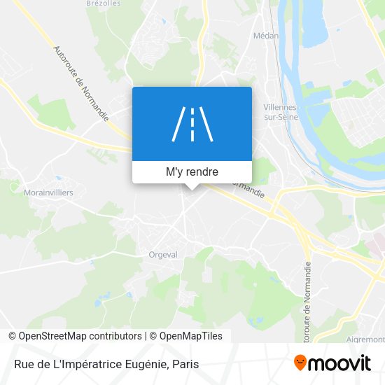 Rue de L'Impératrice Eugénie plan