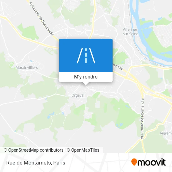 Rue de Montamets plan