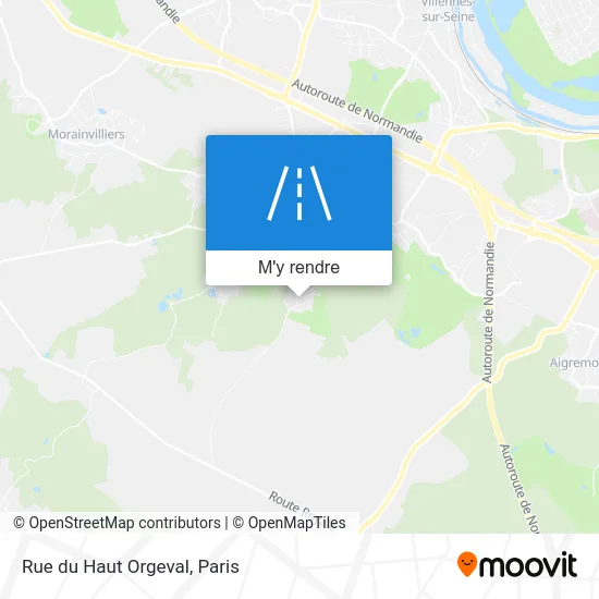 Rue du Haut Orgeval plan