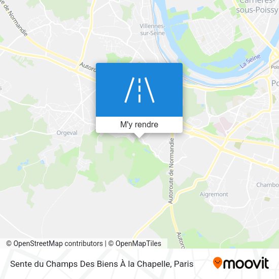 Sente du Champs Des Biens À la Chapelle plan