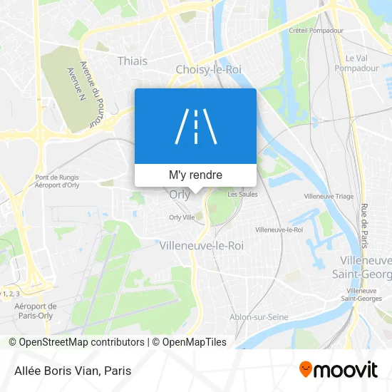 Allée Boris Vian plan