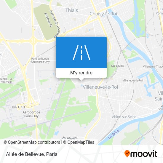 Allée de Bellevue plan