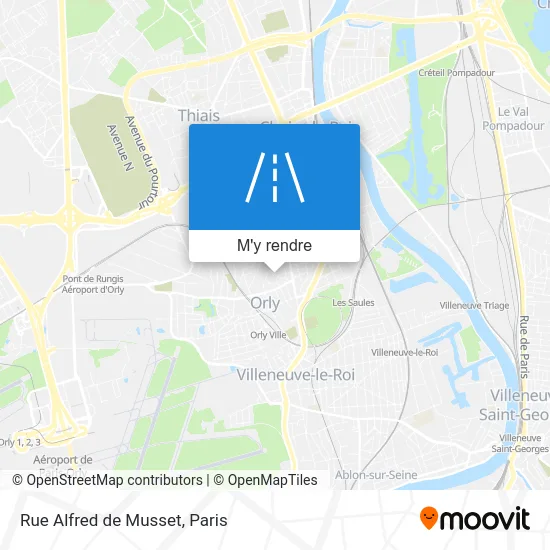 Rue Alfred de Musset plan