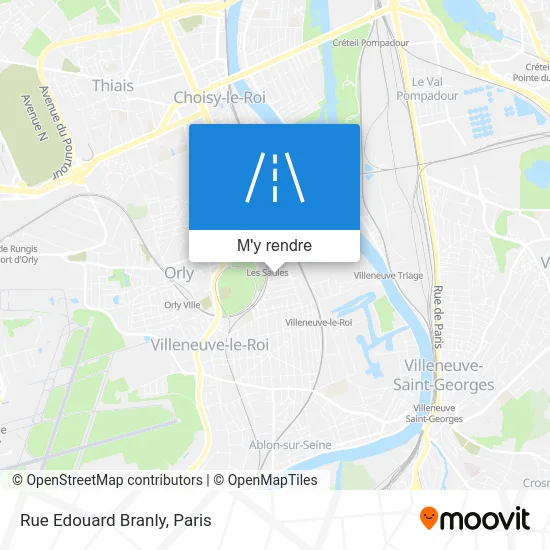 Rue Edouard Branly plan
