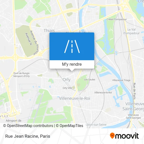 Rue Jean Racine plan